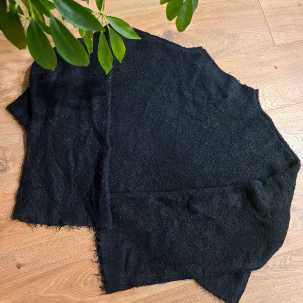 Fuzzy Soft Black Sweater.